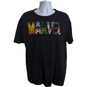 Marvel XL Retro Comic Graphic T-Shirt Black Regular